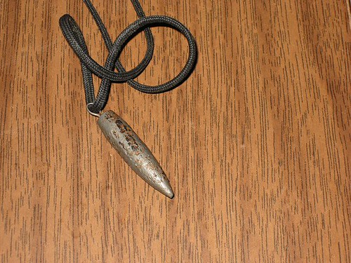 Bullet Pendant Necklace — Stainless Steel